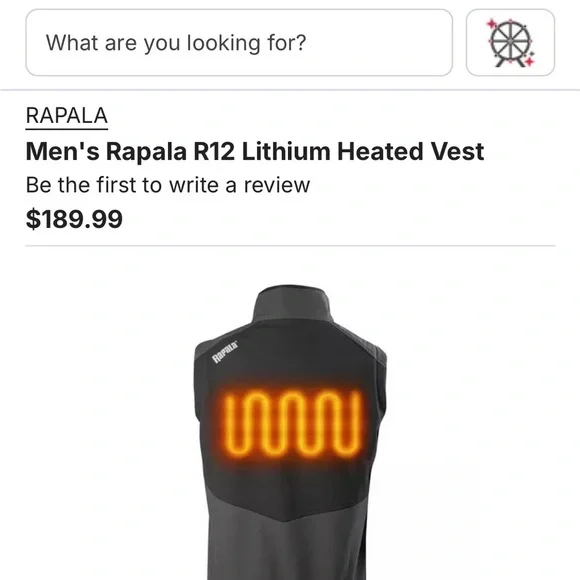 Rapala R12 Lithium Heated Vest - Black and Gray Men’s XXL - Picture 4 of 11